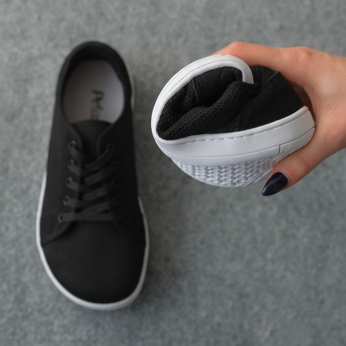 Pelanir Kadın Barefoot Sneaker – Siyah/Beyaz
