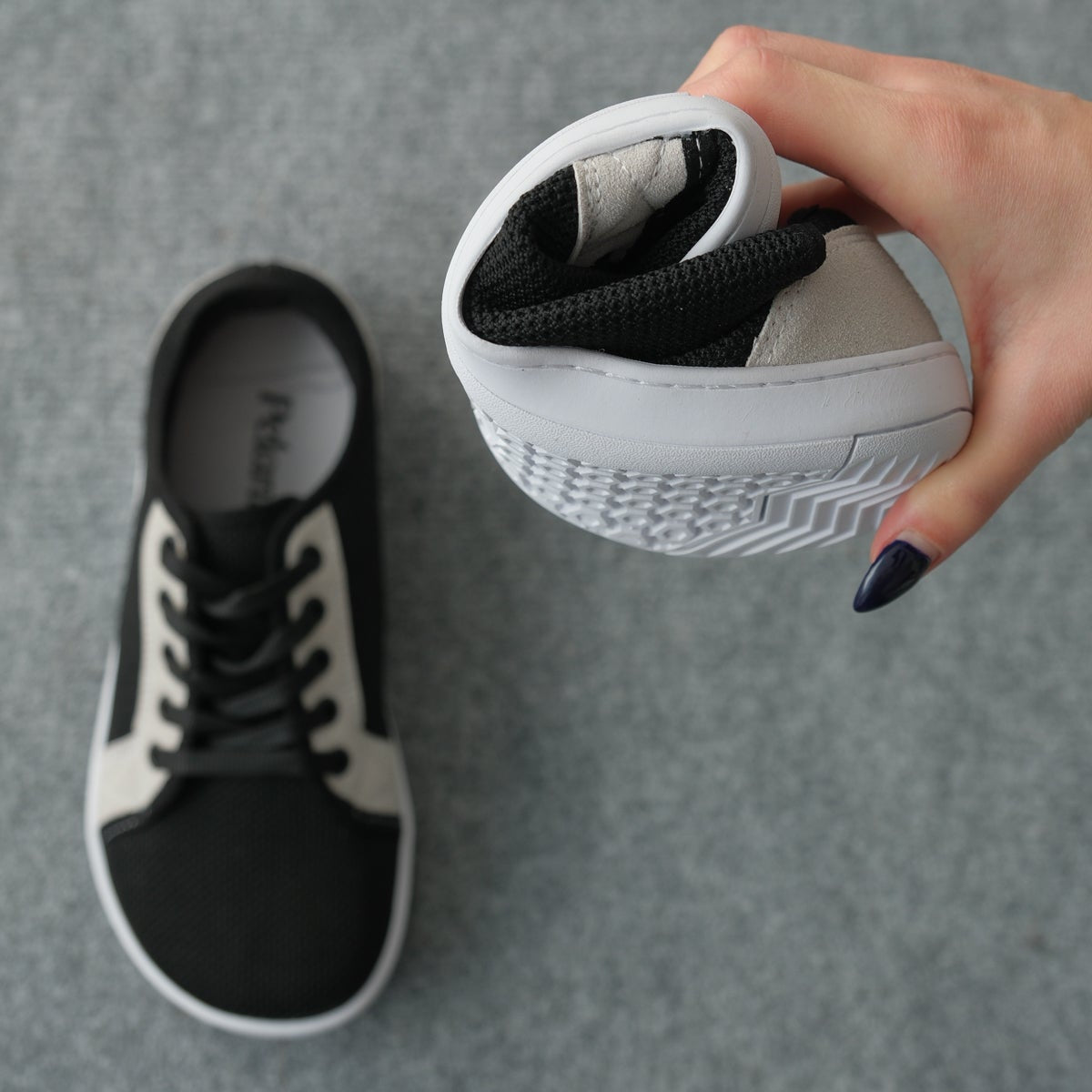 Pelanir Kadın Barefoot Sneaker – Siyah Beyaz