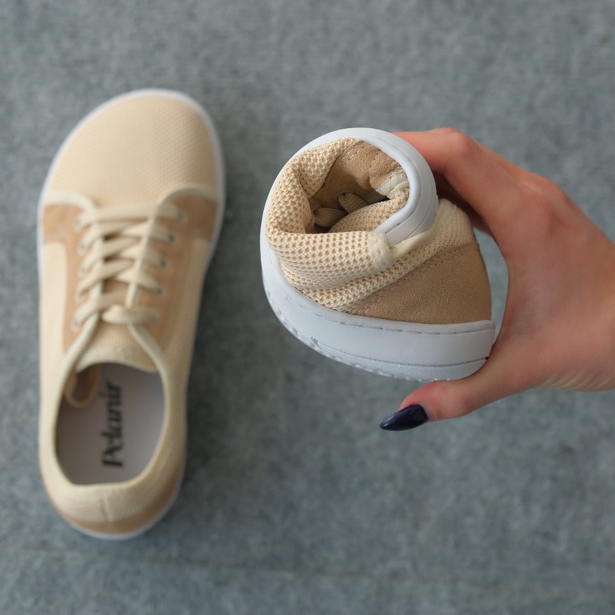 Pelanir Kadın Barefoot Sneaker – Bej