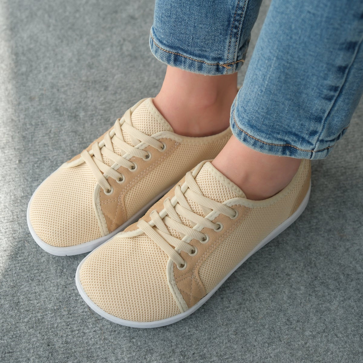 Pelanir Kadın Barefoot Sneaker – Bej
