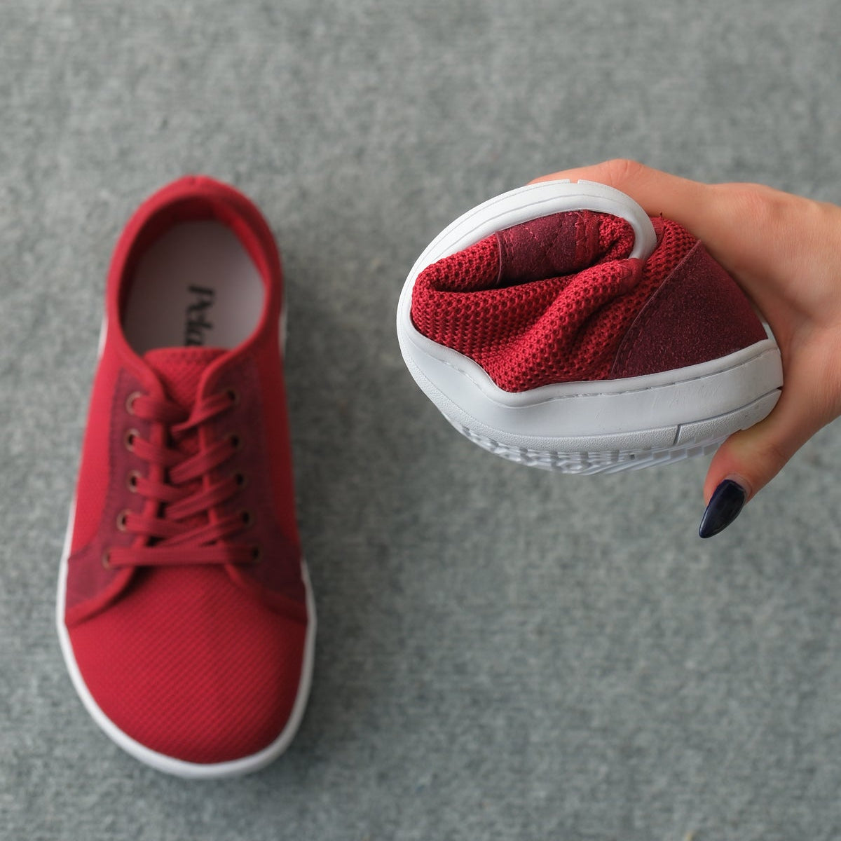 Pelanir Kadın Barefoot Sneaker – Bordo