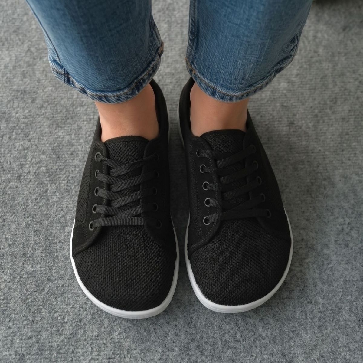 Pelanir Kadın Barefoot Sneaker – Siyah/Beyaz