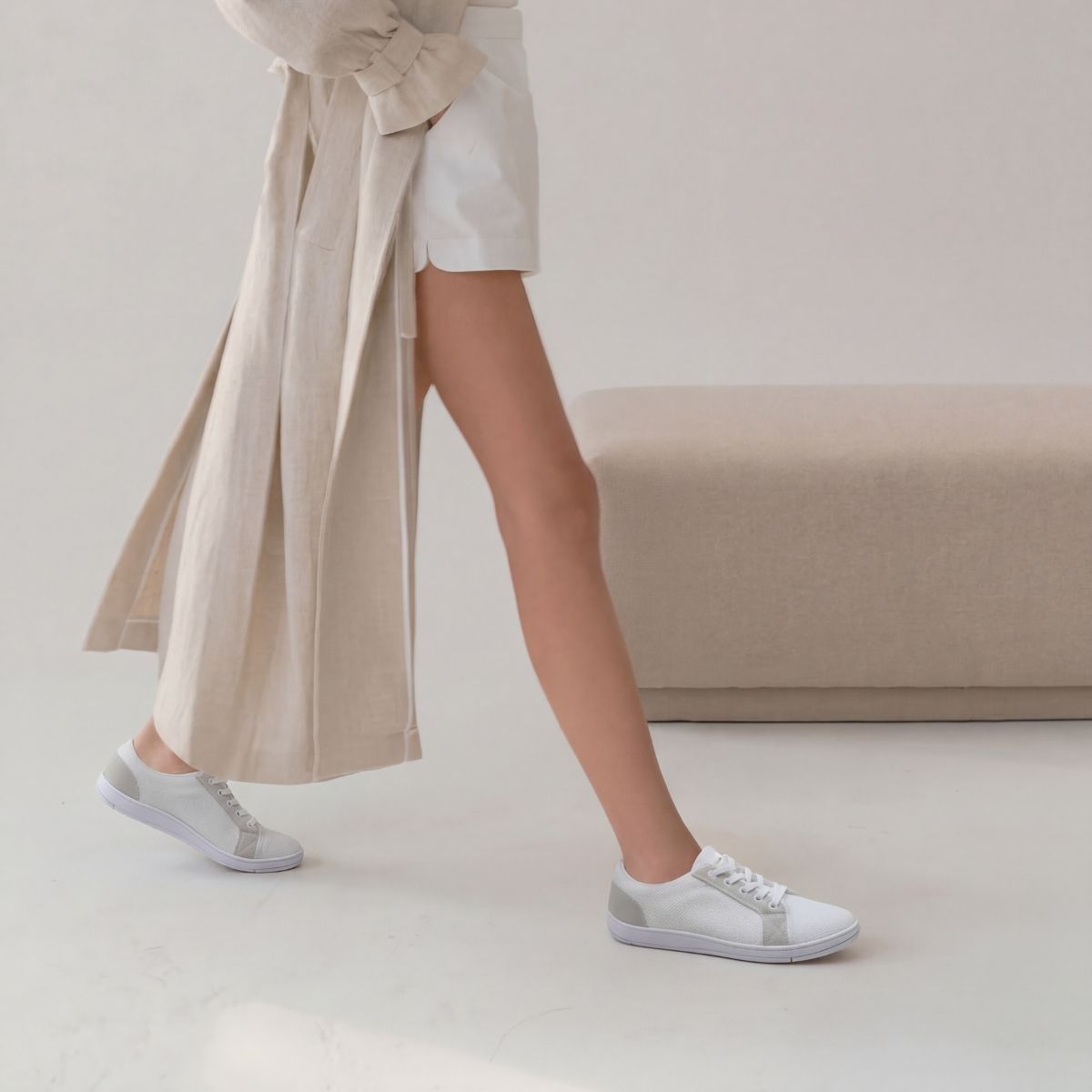Pelanir Kadın Barefoot Sneaker – Beyaz