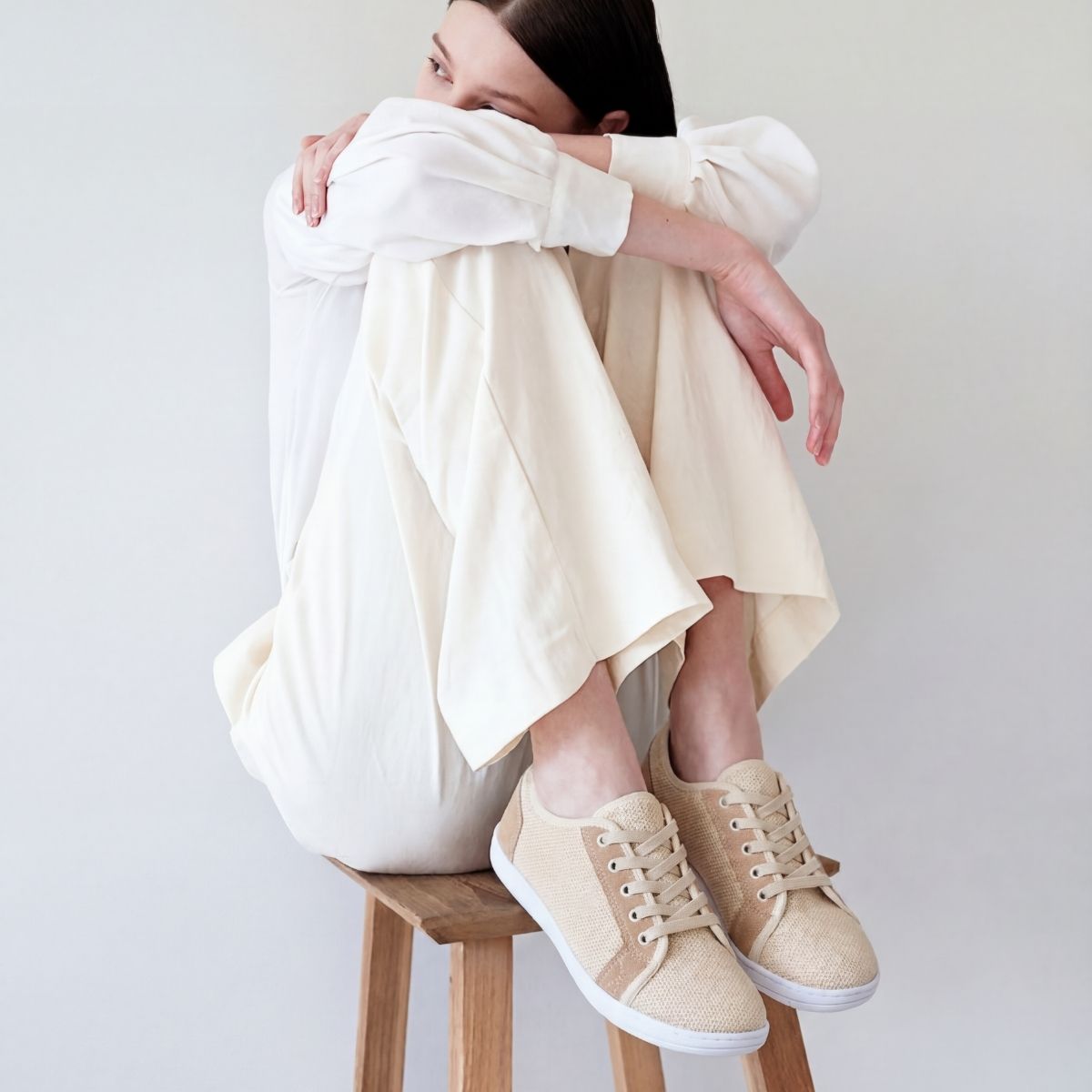 Pelanir Kadın Barefoot Sneaker – Bej