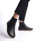 Women's black Chelsea boots designed with a wide toe box, crafted from high-quality natural leather. Combining elegance with comfort.