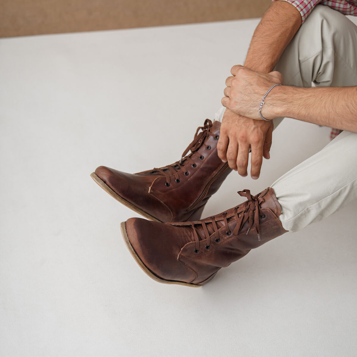 Troas Barefoot Men Winter Boots - Brown