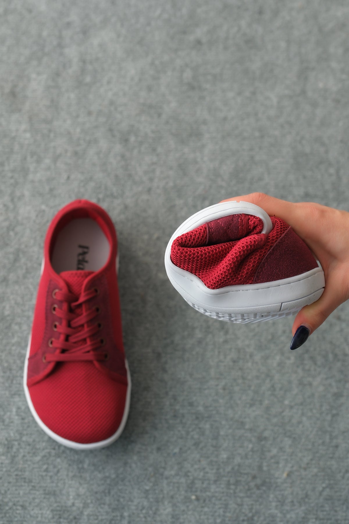 Pelanir Kadın Barefoot Sneaker – Bordo