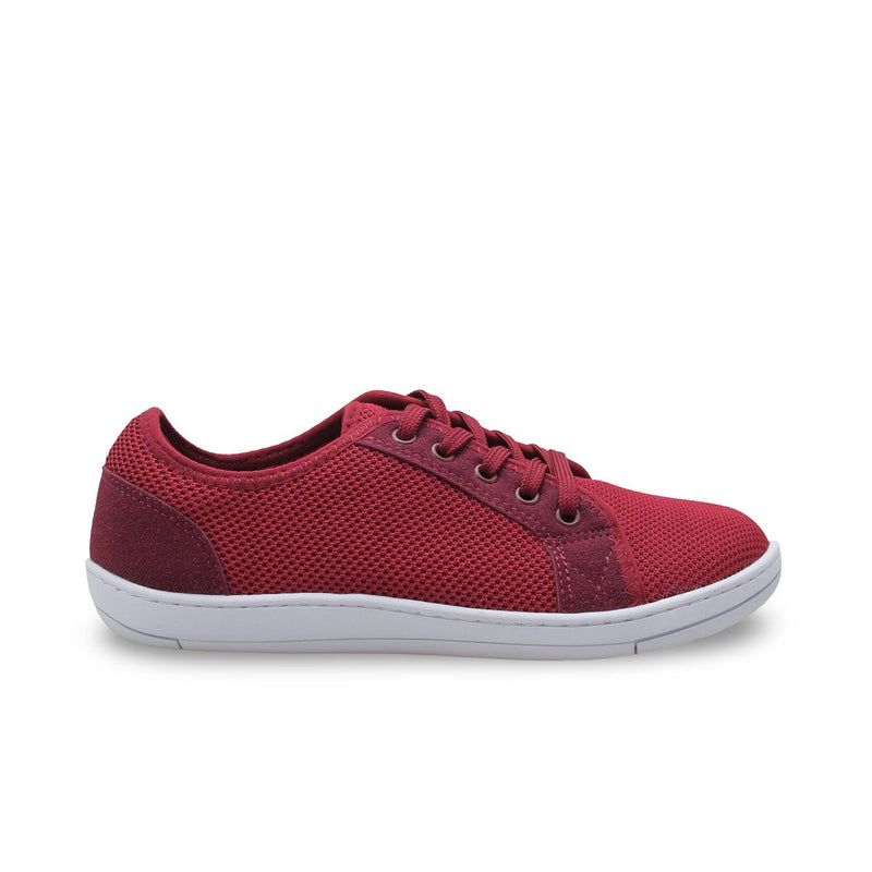 Pelanir Kadın Barefoot Sneaker Bordo - Geniş burun, vegan, hafızalı taban