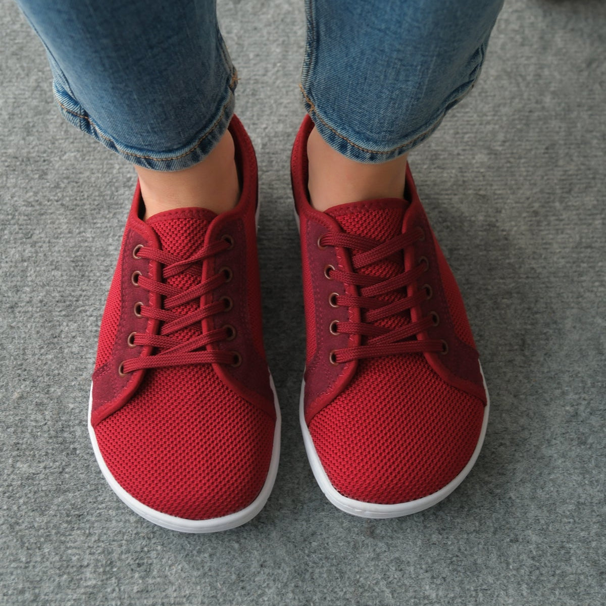 Pelanir Kadın Barefoot Sneaker – Bordo